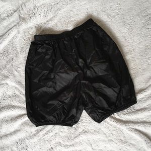 Black Ripstop/Trashbag Dance Shorts